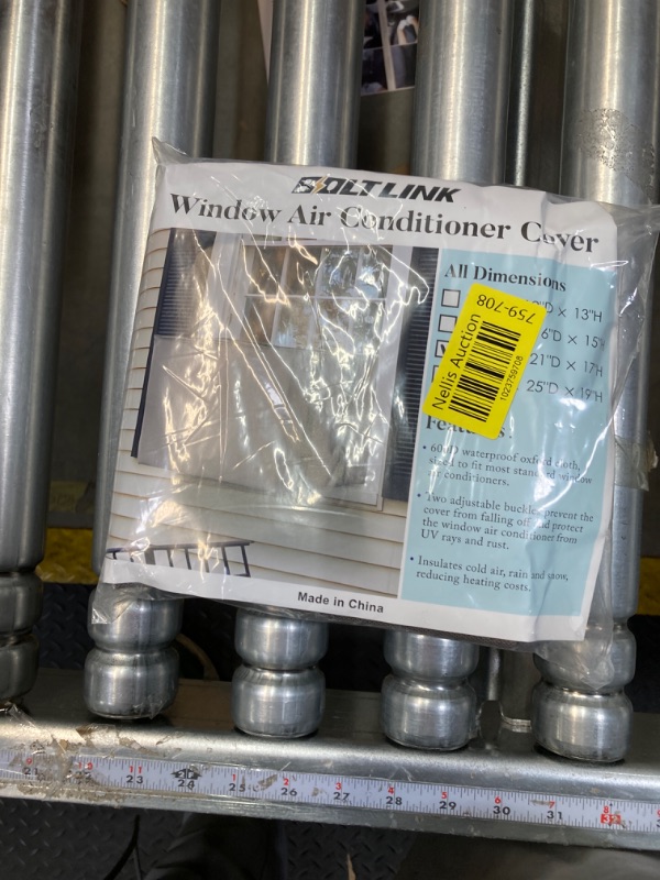 Photo 1 of Window Air Conditioner Covers for Outside Units, AC Cover for Outdoor fits up to 25.5W x 21D x 17H inches,Grey 25.5"W x 21"D x 17"H Grey