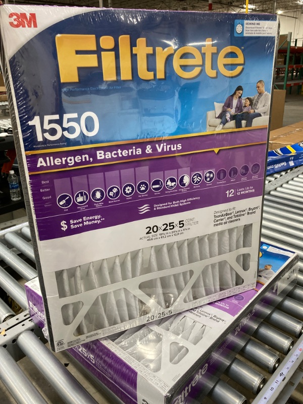 Photo 3 of 3M Filtrete Ultra Allergen Healthy Living Deep Pleat Furnace Filter 2 are in the box