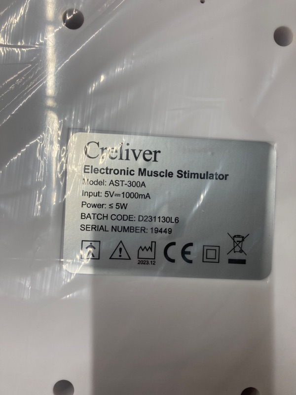 Photo 5 of Creliver Foot Stimulator (FSA HSA Eligible) with EMS TENS for Pain Relief and Circulation, Electric Feet Legs Massagers Machine for Neuropathy and Plantar Fasciitis, Nerve Muscle Stimulator with Pads
