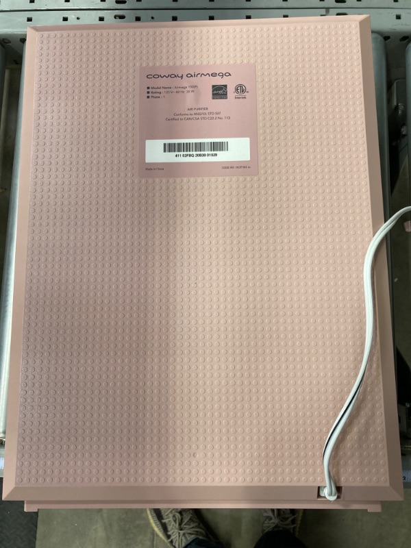 Photo 7 of Coway Airmega 150(P) True HEPA Air Purifier with Air Quality Monitoring, Auto, and Filter Indicator, Peony Pink 150 PEONY PINK