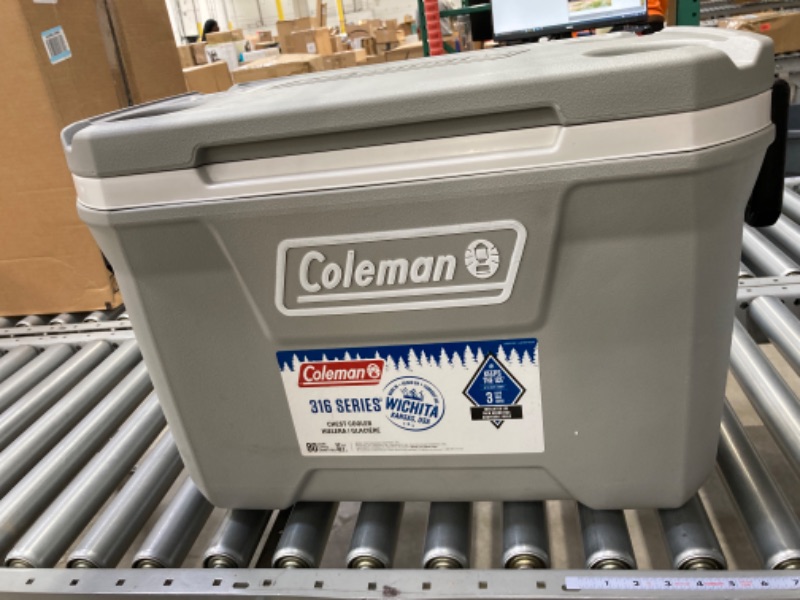 Photo 2 of Coleman Ice Chest Coleman 316 Series Hard Coolers Rock Grey 52qt