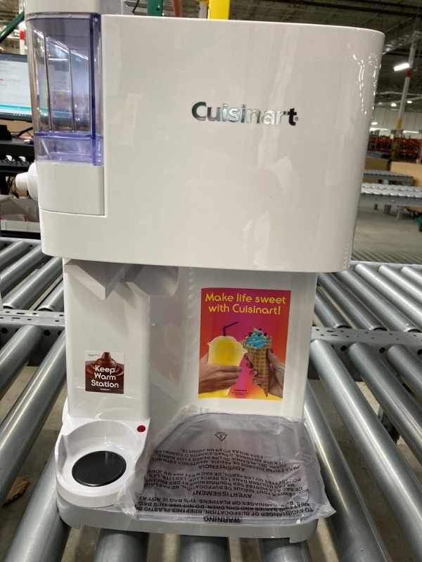 Photo 2 of Cuisinart Ice Cream Machine 1.5 Quart Mix It in Soft Serve, Yogurt, Sorbet, Sherbet Maker, Standard, White New White