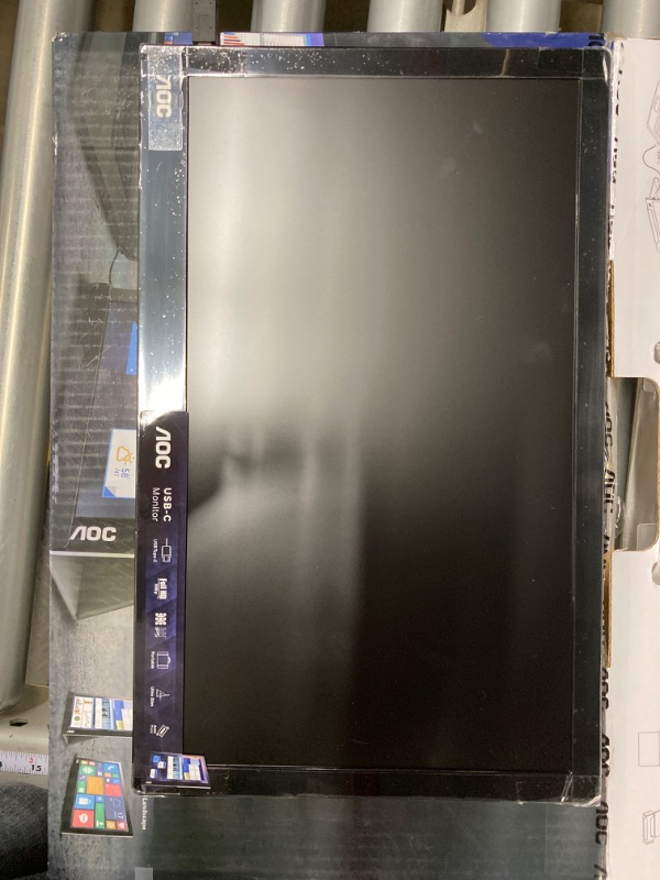 Photo 1 of AOC I1601FWUX 15.6" USB-C powered portable monitor, extremely slim, Full HD 1920x1080 IPS, SmartCover, AutoPivot (for devices w/ USB-C DP Alt Mode only),Black