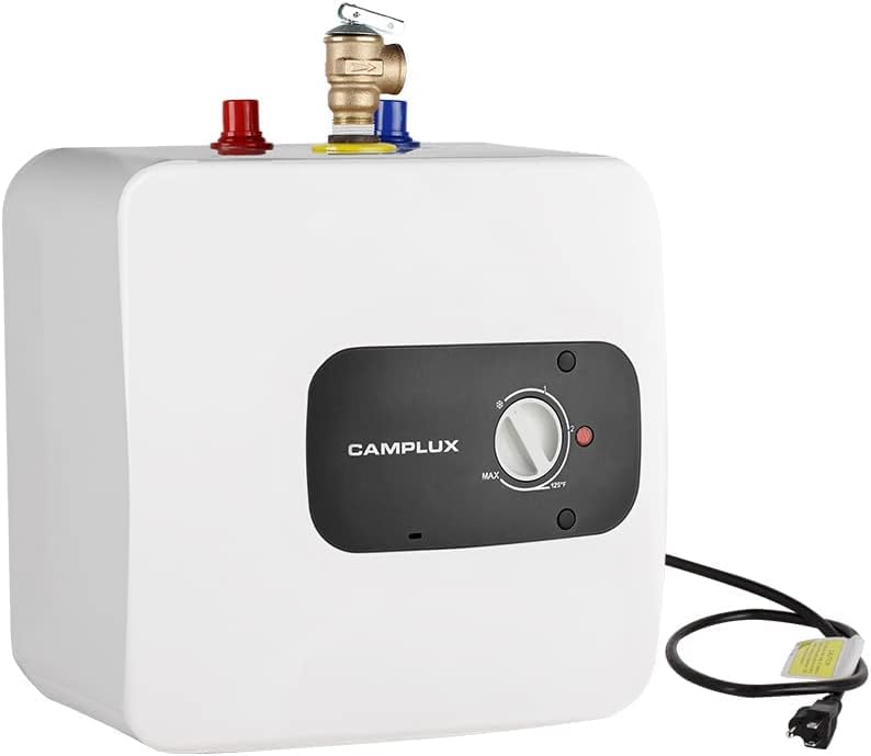 Photo 1 of CAMPLUX Electric Water Heater 120V, 6.5 Gallons Point of Use Water Heaters, Hot Water Heater for Under Sink 1.44 kW