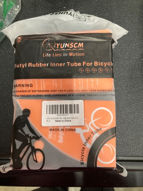 Photo 2 of 2 Pack 29" Bike Tubes 29 x 2.125/2.4 AV48mm Schrader Valve 29" MTB Bicycle Tubes Compatible with 29 x 2.125 29 x 2.2 29 x 2.25 29 x 2.30 29 x 2.35 29 x 2.4 Mountain Bike Tire Tubes