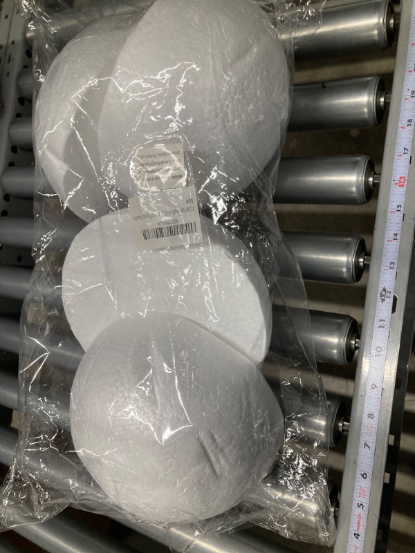 Photo 1 of 8" Craft Foam Half Ball - Smooth Half Foam Polystyrene Balls for Craft and Project, Pack of 4 8" Half Foam Ball