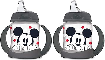 Photo 1 of NUK Disney Learner Cup with Silicone Spout, Mickey Mouse, 5-Ounce, 2 Count (Disney Mickey)