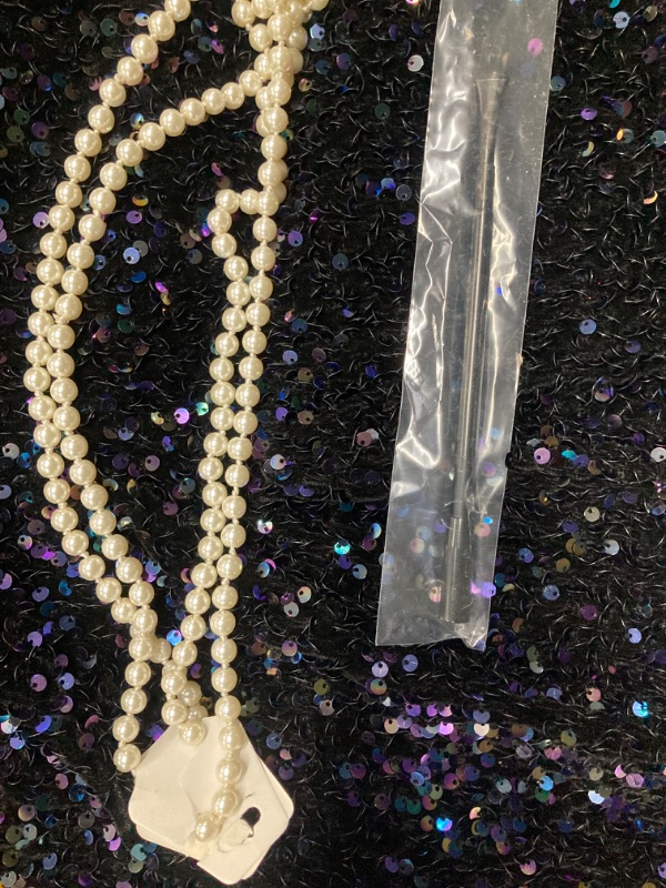 Photo 1 of Women's 1920s Flapper Sequin Fancy Costume Dress Great Gatsby Party Dress
