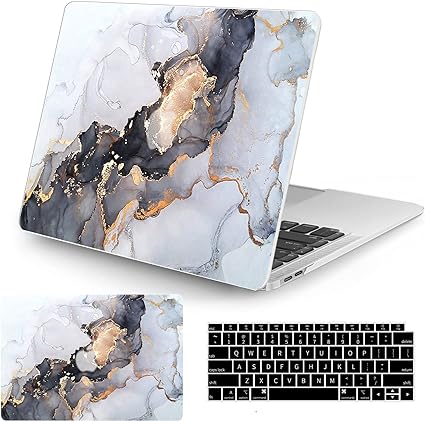 Photo 1 of Watbro Compatible with MacBook Air - Classic Marble Case with Keyboard Cover Skin for MacBook Air