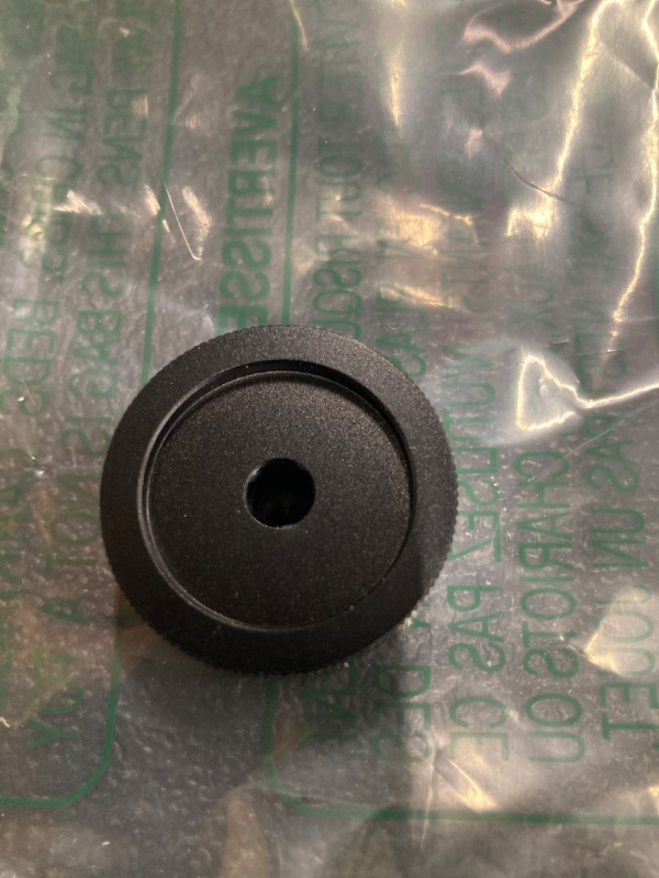 Photo 3 of 1-1/4" Volume Control Knob, Audio knob, Black Frosted Solid Aluminum Knob with M6 Thread Connector for Cassette Player Potentiometer