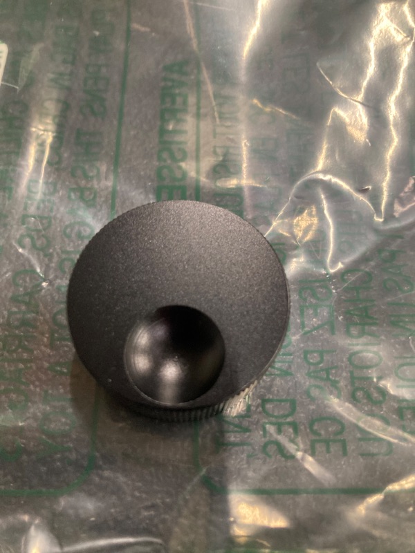 Photo 2 of 1-1/4" Volume Control Knob, Audio knob, Black Frosted Solid Aluminum Knob with M6 Thread Connector for Cassette Player Potentiometer