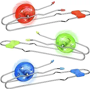 Photo 1 of Magic Rail Twirler 3Pcs Light Up Glow Magnetic Gyro Wheel, Kids Classic Vintage Trick Yoyo Sensory Fidget Toys, Cool Unique Nostalgia Gifts Fun Stocking Stuffers for 3+ Year Old Boys Girls