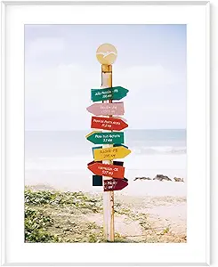 Photo 1 of White Picture Frame 22x28, 22 x 28 Inch Aluminum Poster Frame for Wall, 22x28 Frames Matted to 18x24, 22 by 28 White Frame with Tempered Real Glass, 28x22 Art Frames