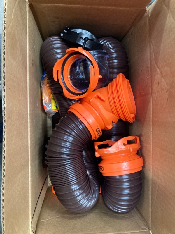 Photo 2 of Camco 39742 RhinoFLEX 20' RV Sewer Hose Kit with Swivel Fitting