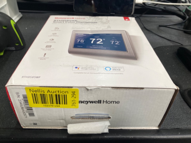 Honeywell - Smart Color Thermostat With Wi-fi Connectivity - Silver For 