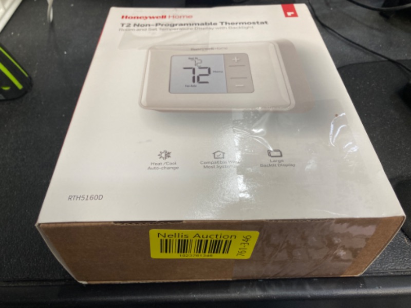 Photo 4 of Honeywell Home RTH5160D1003 Non-programmable Thermostat + Honeywell Home CG511A Medium Thermostat Guard Thermostat + Cover Guard