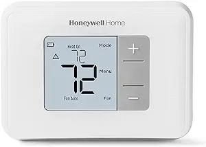 Photo 1 of Honeywell Home RTH5160D1003 Non-programmable Thermostat + Honeywell Home CG511A Medium Thermostat Guard Thermostat + Cover Guard
