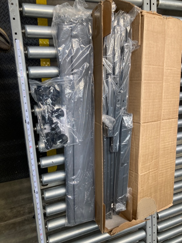Photo 1 of ***MISSING ASSEMBLY HARDWARE*** Room Divider 6ft Room Dividers and Privacy Screens, 4 Panel Partition Room Divider Screen Portable Fabric Panel, Indoor Folding Room Divider for Room Separation, Freestanding Wall Divider for Bedroom Grey 4 Panel-Round Pad