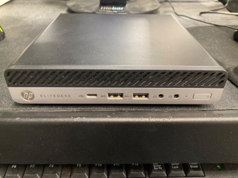 Photo 2 of HP EliteDesk 705 G4 Mini Desktop Computer: AMD Quad-Core Ryzen 5 Pro 2400GE upto 3.8GHz, 8GB DDR4 RAM, 256GB SSD, Windows 10 Pro (Renewed) Ryzen 5 PRO 2400GE | 8GB | 256GB SSD