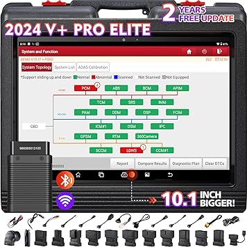 Photo 1 of LAUNCH X431 V+ PRO 4.0 2024 Elite Scan Tool, Topology Mapping, 10.1 Inch Bigger Car Scanner, Work for HD Trucks, Global Version, ECU Online Coding & 37+ Services