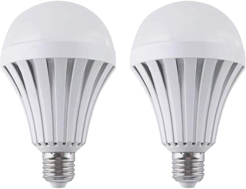 Photo 6 of 12W Emergency LED Bulbs (4 Pack)- Human Body Induction,Saving Energy Intelligent Light Rechargable Electricity 65W Equivalent 6500K White Bulb120V E26/E27