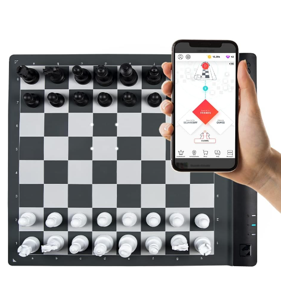 Photo 1 of Square Off Pro Electronic Chess Board for Adults & Kids | AI-Powered & Digital | Play Against AI or Friends | Portable & Rollable Computer Chess Board | World's Smartest Electronic Chess Board
