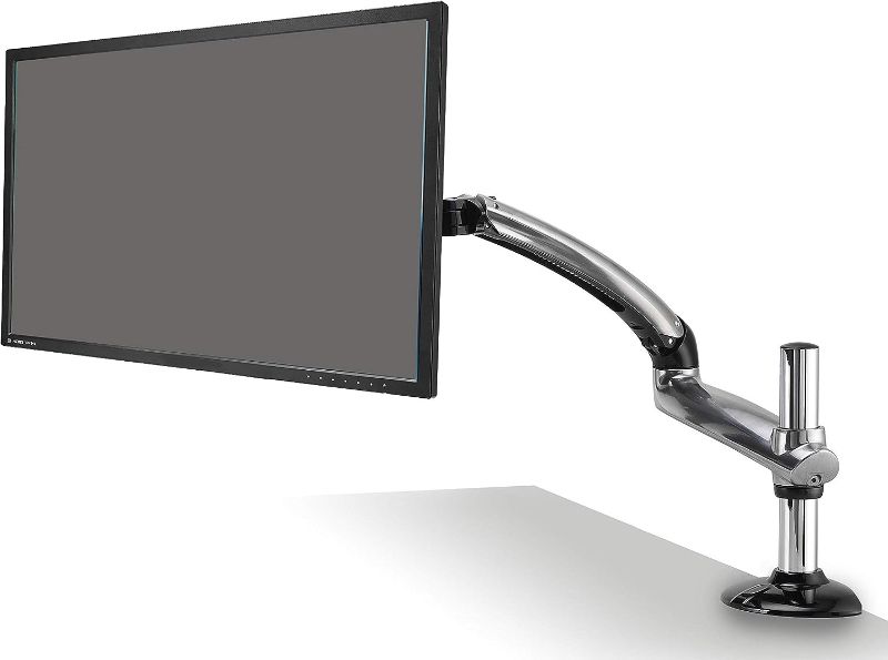 Photo 1 of Ergotech Heavy Duty Freedom Arm, Includes Single Aluminum Heavy Duty Articulating Arm, 20-30.8 lbs. Weight Capacity, Suitable for Monitors up to 27 inches, VESA Compatible 75×75, 100×100, Silver