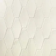 Photo 1 of Birmingham Hexagon Vanilla 4 in. x 8 in. Polished Ceramic Subway Tile (5.38 sq. ft. / box)
