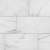 Photo 1 of Florida Tile Home Collection Michelangelo Calacatta Rectified 12 in. x 24 in. Porcelain Floor and Wall Tile (13.3 Sq. ft. /case)