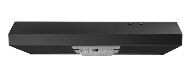 Photo 5 of Arno 30 in. 240 CFM Convertible Under Cabinet Range Hood in Black with Lighting and Charcoal Filter
