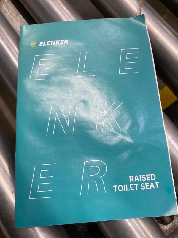 Photo 5 of ELENKER Raised Toilet Seat with Armrests and Padded Seat, Elevated Toilet Seat for Elderly and Disabled, Adjustable Height, Grey
