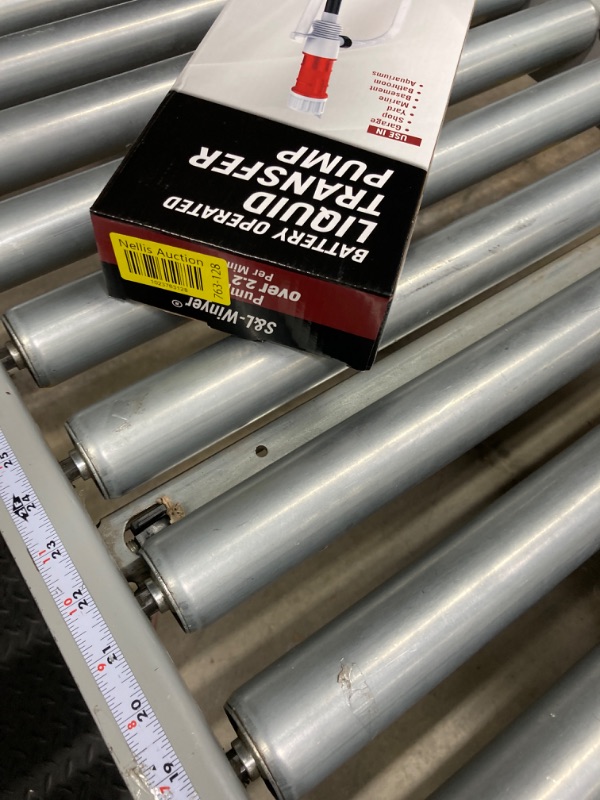 Photo 3 of S&L-Winyer Battery-Operated Liquid Transfer Pump Fuel Transfer Pump For Gasoline 2.2 Gpm Gallons Per Min/Inlet: 16 in Outlet: 24 in Black-24IN