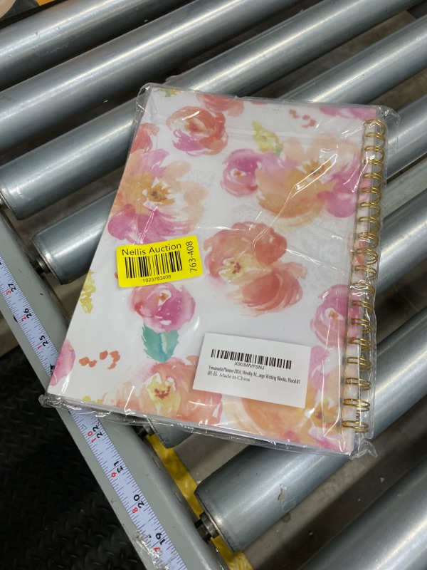 Photo 2 of Ymumuda Planner 2024, 12-Month Planner from JAN.2024 to DEC.2024, 7" X 10", Weekly Monthly Planner 2024 with Waterproof Cover, Sticky Index Tabs, Large Writing Blocks, Floral 07