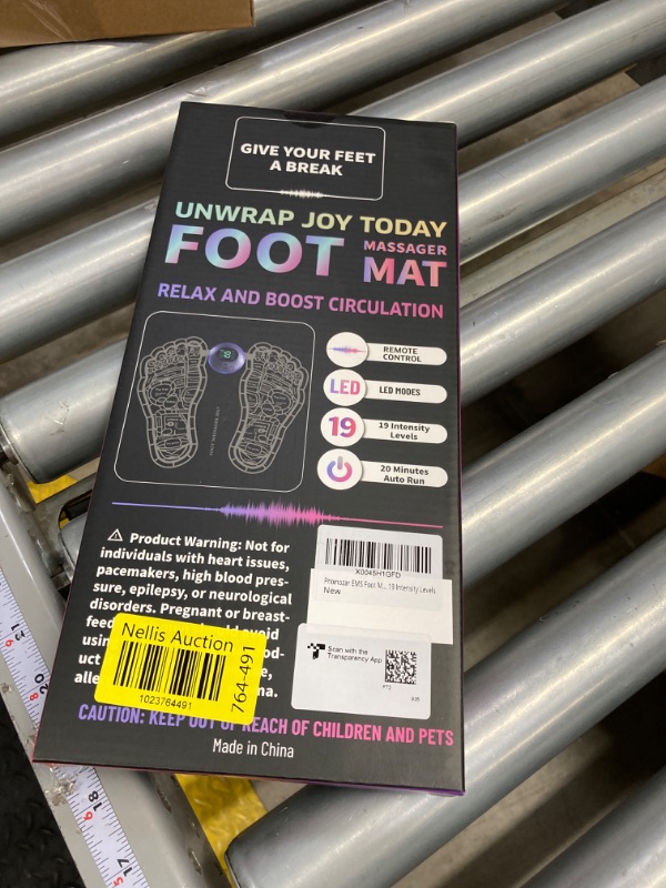 Photo 1 of EMS Foot Massager –Foldable Feet & Calves Massage Mat for Muscles Relaxation,Pain Relief,15 Modes and 16 Intensity Levels,TENS (Mode:KTR-2493)