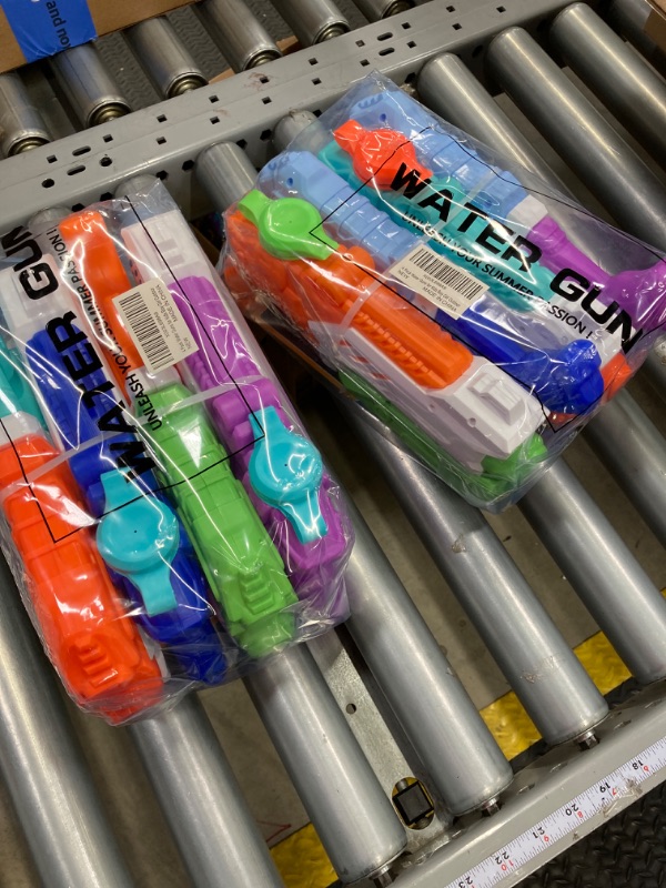 Photo 1 of 4 Pack Water Gun for Kids Adults - Super Squirt Guns Soaker with 400CC High Capacity 30FT Long Shooting Range - Summer Pool Toys Beach Gifts for Boy Girls (4Packs-A)   2PCS