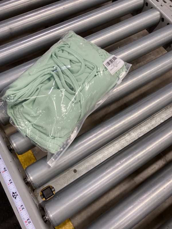 Photo 1 of Womens Sexy Bodycon Dress Birthday Graduation Party Club Ruched Mini Lantern Long Sleeve Dresses Drawstring Large Green