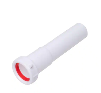 Photo 1 of 1-1/2 in. x 6 in. White Plastic Slip-Joint Sink Drain Extension Tube
