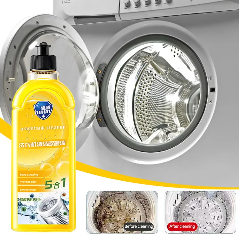 Photo 1 of 500ml Washing Machine Cleaning Liquid Washing Machine Tank Cleaner Lemon Drum Wave Wheel Washing Machine Cleaner, Gift for Family Home Summer Flash Deals
