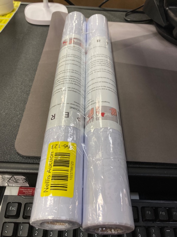 Photo 1 of 15.7" X 197" White Wallpaper-White Peel and Stick Wallpaper, Vinyl Wallpaper, Peel and Stick Wallpaper White, White Contact Paper for Countertop/Cabinet Covering/Desk/Door/Kitchen - 2pk