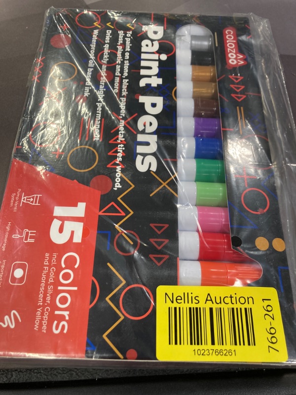 Photo 2 of 15 Permanent markers assorted colors | Oil paint pens | Oil based indelible ink | Perfect for rock, glass, ceramic and plastic painting | Oil based paint pen