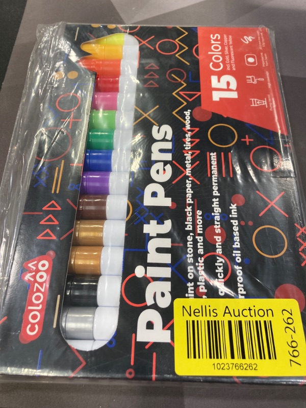 Photo 2 of 15 Permanent markers assorted colors | Oil paint pens | Oil based indelible ink | Perfect for rock, glass, ceramic and plastic painting | Oil based paint pen