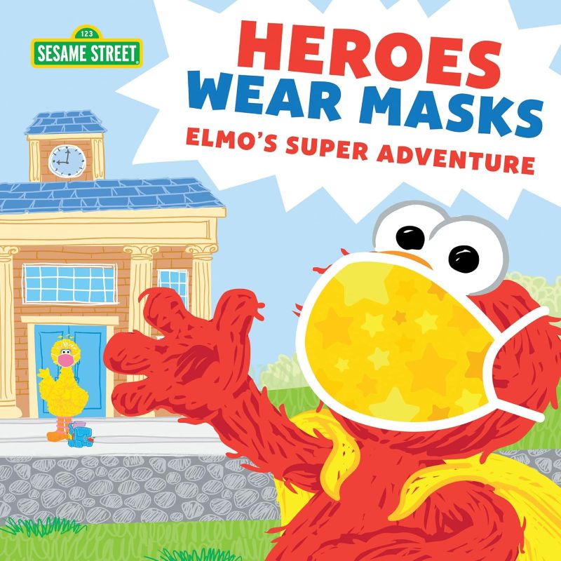 Photo 1 of Heroes Wear Masks (Sesame Street Scribbles) Paperback – Picture Book, September 15, 2020 - 4pk
