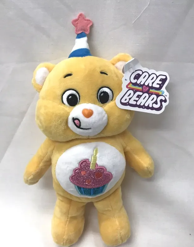 Photo 1 of Birthday Bear 10" Yellow Care Bear Plush 