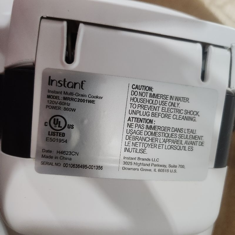 Photo 5 of Instant 20-Cup Rice Cooker, Rice and Grain Multi-Cooker with Carb Reducing Technology without Compromising Taste or Texture, From the Makers of Instant Pot,...