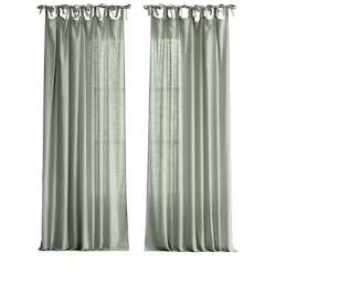 Photo 1 of allen + roth 84-in Sea Green Light Filtering Tie Top Single Curtain Panel
Item #4140912 |

