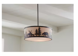 Photo 1 of allen + roth Hendersonville 3-Light Bronze Rustic Drum Hanging Pendant Light
Item #5055246 |

Model #PL20-3BRZ

