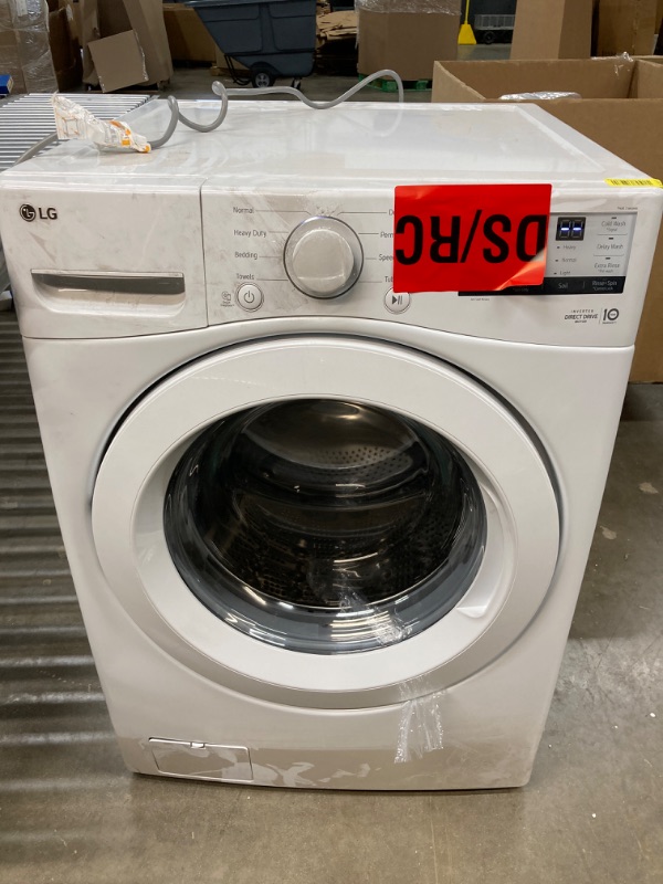 Photo 2 of 4.5 Cu. Ft. Stackable Front Load Washer in White with Coldwash Technology