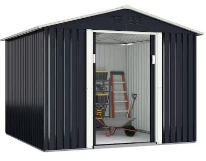 Photo 1 of ***(PARTIAL/INCOMPLETE)***
JAXPETY
8.4 ft. W x 8.4 ft. D Outdoor Storage Building Metal Storage Shed Garden Tool Storage with Sliding Door (70.56 sq. ft.)