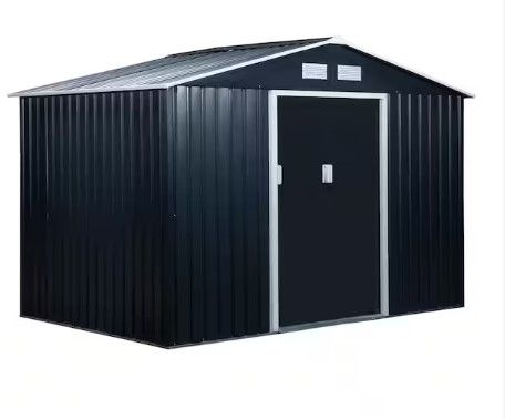 Photo 1 of ***2 OF 3***Outsunny
6 ft. x 9 ft. x 6 ft. Metal Utility Shed for Garden and Backyard