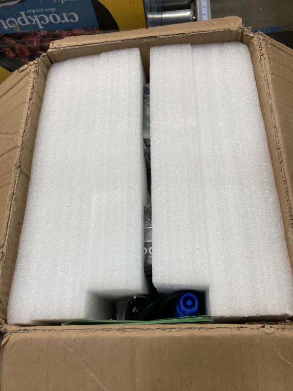 Photo 1 of ***(DAMAGED)***
HOLDLAMP 100W Moving Head DJ Lights Rotating 18-Facet Prism Stage Lighting 7 Gobos and 8 Colors Spotlight with DMX and Sound Activated Modes for Wedding Parties Church Live Band Show Bar Black